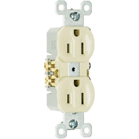3232ITU 15A 125V Standard Duplex Outlet - Ivory, Pack of 10