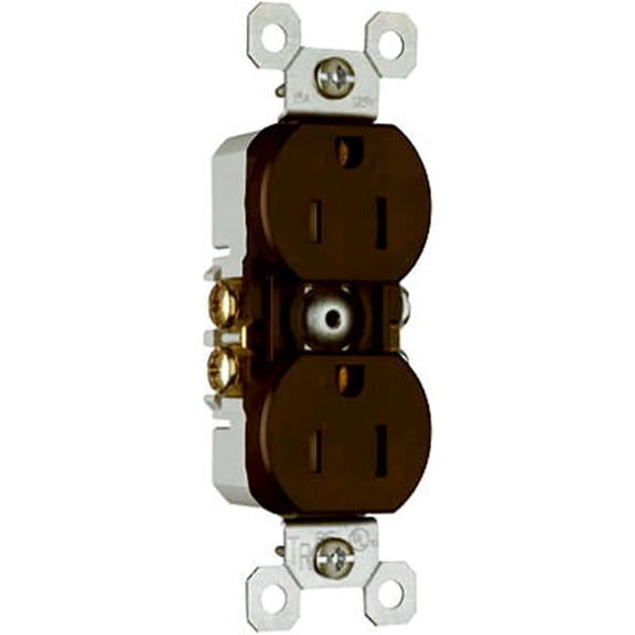 3232TRCC14 15A Brown Tamper-Resistant Receptacle - Quantity 1