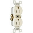 thumbnail image 1 of 3232TRLACP8 15A 125V Tamper Resistant Grounded Duplex Outlet, Light Almond, 10 Pack, 1 of 1