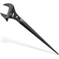 thumbnail image 1 of 3239 Extra Wide Adjustable Wrench 16 Inch Construction Spud Wrench for Up to 1-5/8 Inch Nuts and Bolts with Tether Hole, Heavy Duty Multi Tool for Mechanics and DIY (Black Oxide)$$, 1 of 9