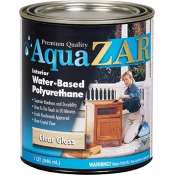 324 1 Quart- Gloss Aqua Zar Water Based Polyurethane