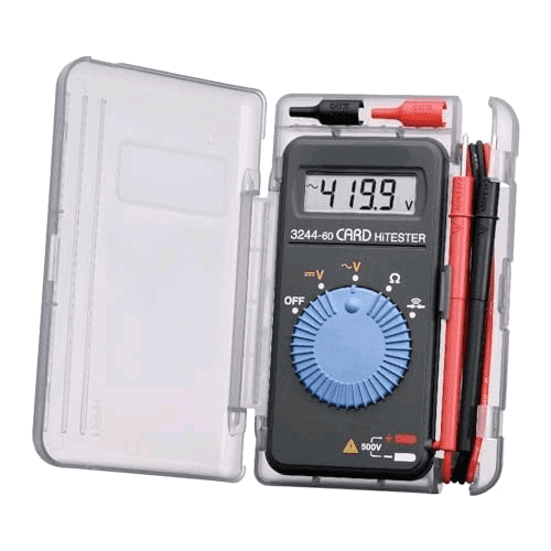 3244-60 Card HiTester and Digital Multimeter, 41.99 Megaohms Resistance, 500V AC/DC Voltage$$Tools & Hardware Other