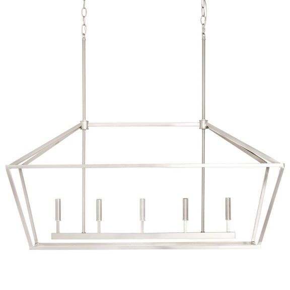 3245-SN Millennium Lighting 5 Light Island-68 Inch Tall and 40 Inch Wide-Satin Nickel Finish