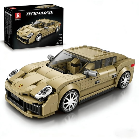 324PCS Sports Car Building Blocks, Tech Speed Racing Car Bricks Kit, MOC Creative Vehicle Toys for Kids Boys, Collection Gift