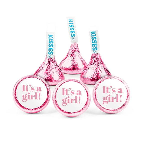 Girl Baby Shower Stickers for Hershey's Kisses (324 Count)