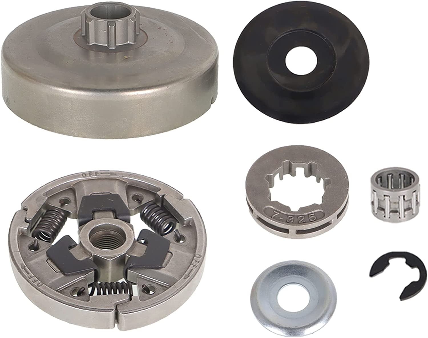 5-Pack .325" Pitch 7-Tooth Clutch Drum & Rim Sprocket Kit For Stihl MS280, MS271, MS281, MS291 Chainsaws