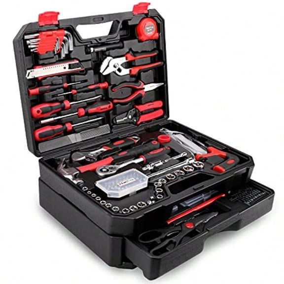 325 Piece Home Repair Tool Kit General Home/Auto Repair Tool Set Toolbox Storage Case with Drawer General Household Tool Kit - Perfect for Homeowner Diyer Handyman