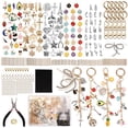 thumbnail image 1 of 326 Pcs Charms Lip Gloss Keychain Making Kit, DIY Craft Supplies with Charms, Key Chain Hook, Jump Rings, Lobster Clasps, Extender Chains and Jewelry Plier, 1 of 11
