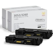 3260/ Workcentre 3225 Black High Capacity Toner-Cartridge (3,500 Pages) - 106R02777: 2-Pack Eaxiu106R02777 Toner Replacement for Xerox Phaser 3052 3260 WorkCentre 3215 3225 Printe