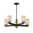 thumbnail image 1 of 32655SWBKAB-Maxim Lighting-Ruffles - 5 Light Chandelier-10.25 Inches Tall and 30.25 Inches Wide, 1 of 4