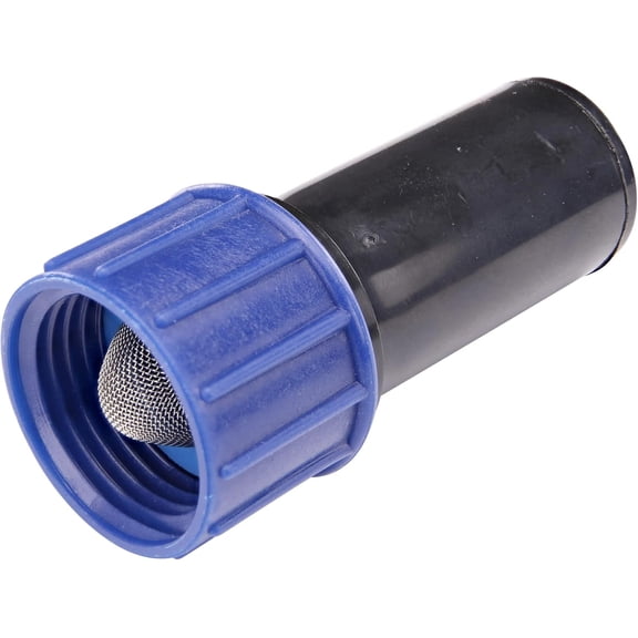 327G00UB Compression Swivel Adaptor with Washer, Connects 5/8 Inch Tubing or Dripline to 3/4 Inch MHT Hose Bibb or Garden Hose, Black