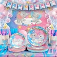 thumbnail image 1 of 327Pcs Gender Reveal Party Supplies, Baby Shower Decorations Serves 25 Guests, Boy or Girl Elephant Gender Reveal Ideas with Tableware, 120pcs Balloons, Backdrop, 1 of 7