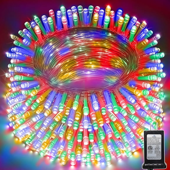 328 FT Christmas Light 1000 LED Xmas Lights Outdoor Christams String Lights Waterproof 8 Modes & Timer, Fairy Lights Plug in for Weeding, Patio, Party, Holiday,Christmas Decor (Multicolor)