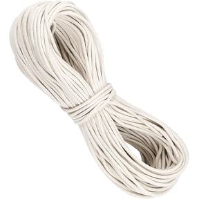328 Feet 1/4 Inch Cotton Rope, 6mm Natural White Clothesline Rope Utility Cord for Clothes Hanging, Crafting, Macrame, Basket Making, and DIY Art Projects