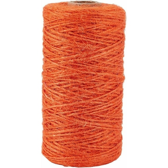 328 Feet/100M 1mm Garden String Twine Jute Thread Thin Olive Drab Craft Jewelry Beading Cord Hemp Rope for Bracelets Braiding Gift Wrapping Art Decoration Gardening Climbing Plant Crafting 1set