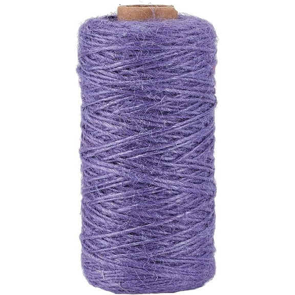 328 Feet/100M 1mm Thin Twine String Jute Cord Garden Rope Hemp Cord 1 Ply Craft Jewelry Beading Cord Thread for Bracelets Braiding Gift Wrapping Art Decor Gardening Climbing Plant Crafts