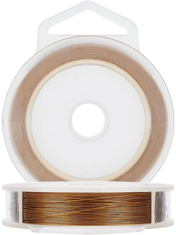 328 Feet 30 Gauge 7 Strand Nylon Coated 304 Stainless Steel Wire Tiger Tail Wire Bead String Wire for Necklace Bracelet Beading Jewelry Making DIY