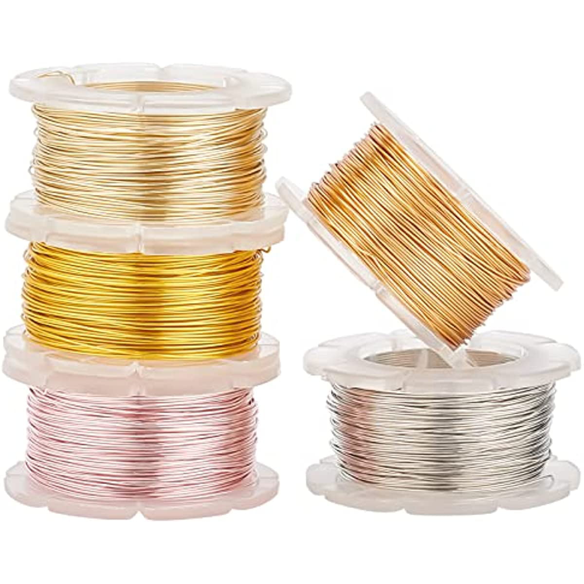 MIKIMIQI 328Ft Jewelry Wire Craft Wire 26 Gauge Tarnish Resistant