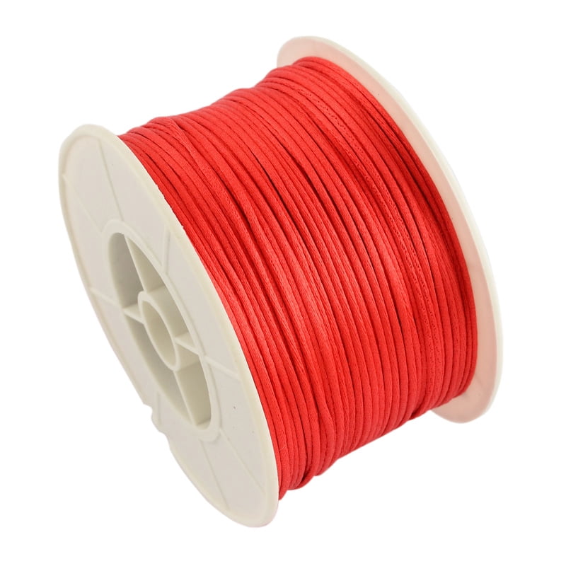 328 Yards 1mm Satin Nylon String Rattail Cord Satin Silk Cord Beading ...