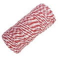 thumbnail image 1 of 328 ft. 1 mm Cotton DIY Decorative Rope Packing Twine, Red & White - 2 Piece, 1 of 1