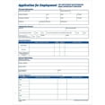 thumbnail image 1 of 32851 Employee Application Form, 8-3/8 x 11, 50 Forms/Pad, 2 Pads/Pack, 1 of 4