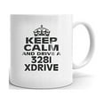 thumbnail image 1 of 328I XDRIVE Keep Calm and Drive Coffee Tea Ceramic Mug Cup Gift, 1 of 3