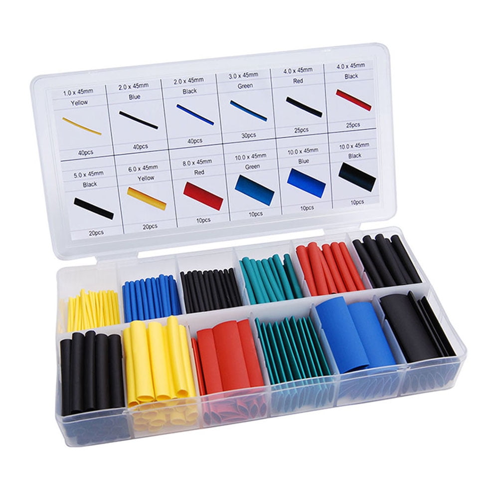 Mini Heat Gun And 270Pcs Polyolefin Heat Shrink Tube Assorted Insulation  Shrinkable Tube 3:1 Wire Cable Sleeve Kit