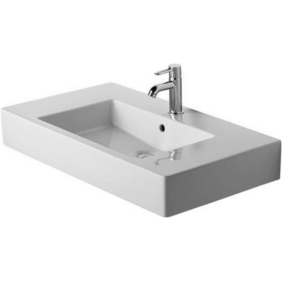 329850000 Vero Washbasin Furniture Washbasin 1 Tap Hole Punched, White - 850 mm.