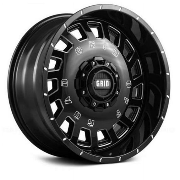 32987M25 20 x 9.0 in. 8 x 170 in. Bolt Pattern 0 Offset 125.5 mm Hub Wheel, Gloss Black