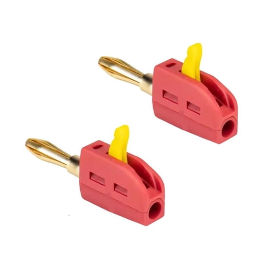 32A 4mm Banana Plugs Solderless Terminals Gold Plated Screw Type Speaker Plugs