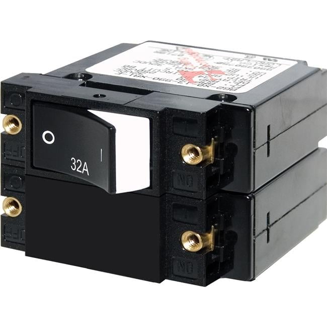 32A A-Series Raised Rocker Circuit Breaker - Double Pole