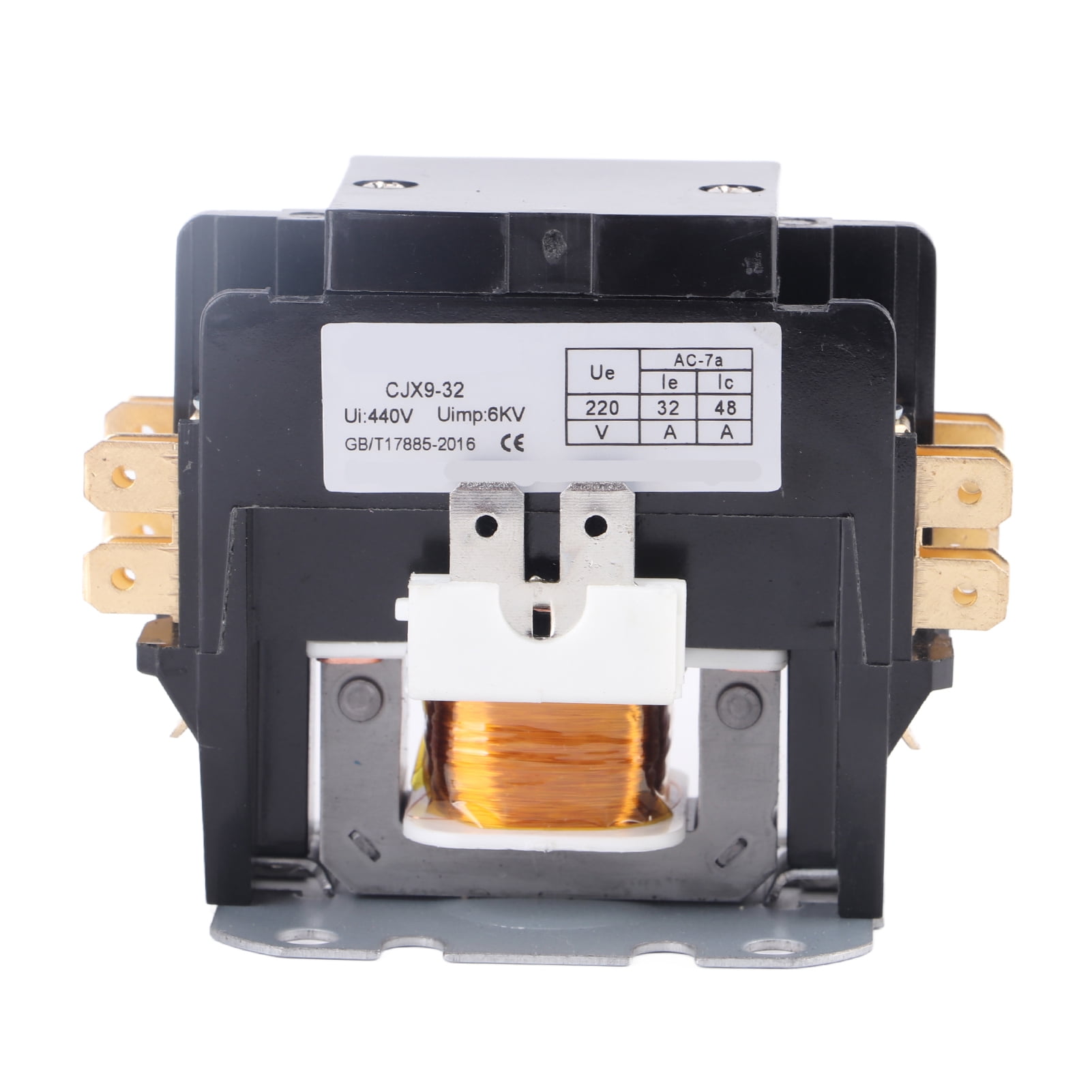 32A Air Conditioner Contactor Silver Alloy Contacts 2 Pole AC Contactor