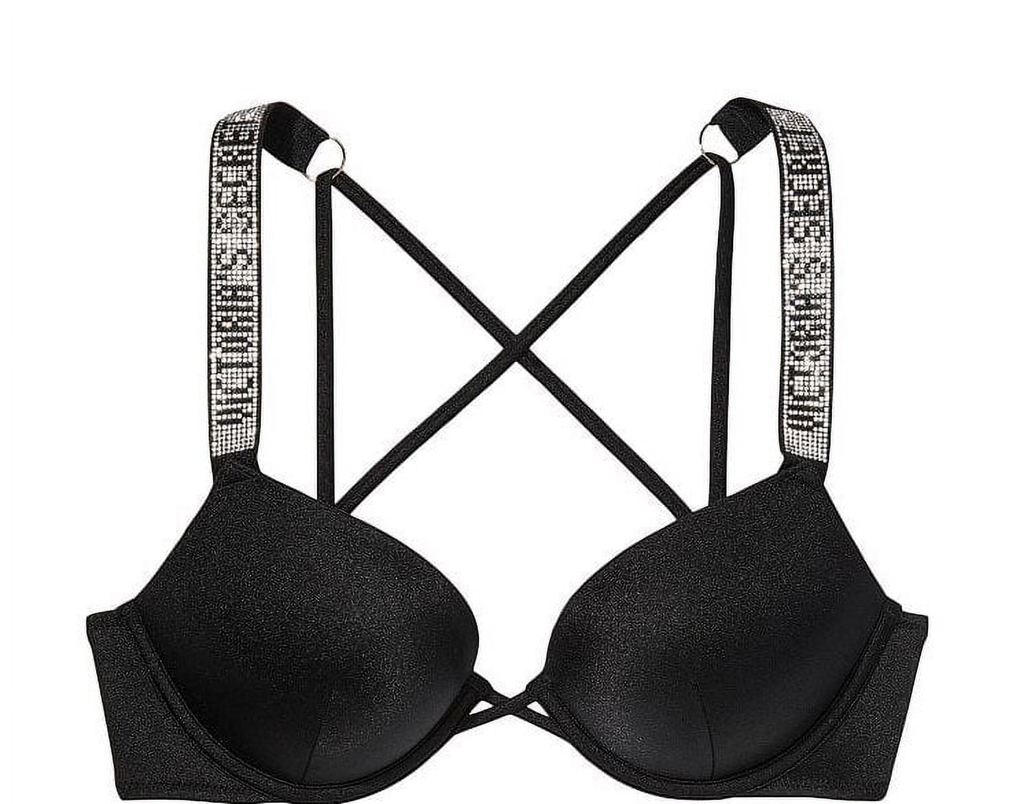 Victoria's Secret Black Shine Strap Tulum Scoop Swim Bathing Suit Top - $35  - From Monadnock