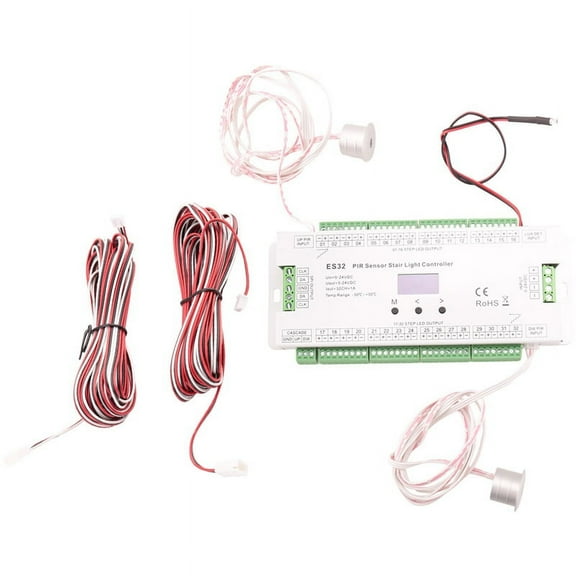 32CH ES32 PIR Sensor Stair Light Controller Human Body Infrared Inductive Switch Stair Lamp Control for Single Color