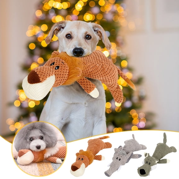 32Cm Coffee Dog Voice Toys,Dog Toys For Aggressive Chewers,Indestructible Dog Toy Puppy Teeth Grinding,Pet Supplies Squeaky Chew Toys,For Heavy Chewers Durable Chew Toys Dog