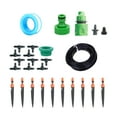 thumbnail image 1 of 32FT Greenhouse Drip Irrigation Kit Automatic Irrigation System Patio Misting Plant Watering System Blank Distribution Tubing Hose Adjstable Nozzle Emitters, 1 of 8