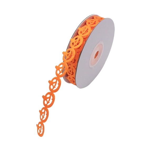 32FT Halloween Lace Ribbon Decoration , Decorative Lace Trim Spool Fabric Ribbon Craft Supply for Haunted House DIY Party Garland