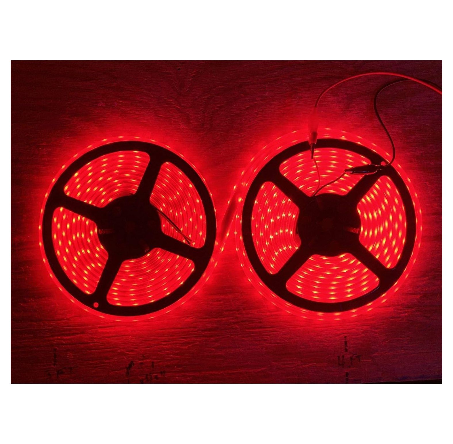 32FT RED Marine Submersible LED Light Strip 12V, LED Rope Lights