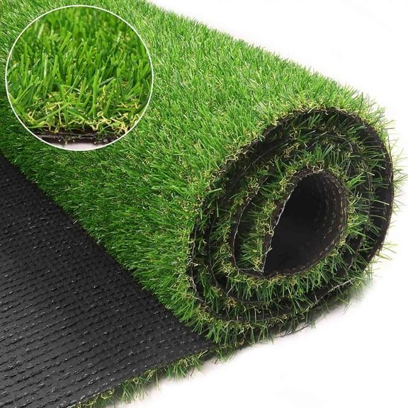 ​​3x32FT Artificial Grass Turf 0.8" Indoor Outdoor Astroturf Fake Grass with Drain Holes, for Dog and Garden Patio​​