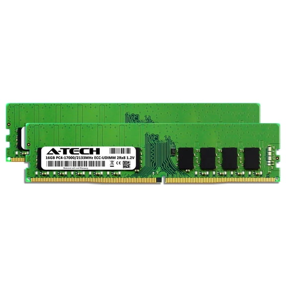 32GB 2X 16GB DDR4 2133 PC4-17000 ECC UDIMM for Dell PowerEdge R230 Memory RAM