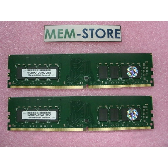 32GB (2x16GB) DDR4 2666MHz UDIMM Crucial CT2K16G4DFD8266 Equivalent Memory (3rd Party)