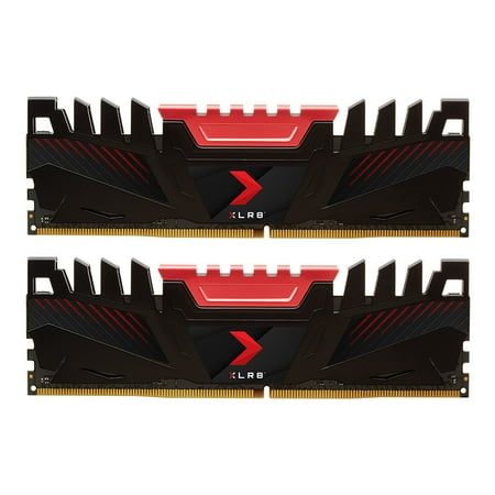 PNY - XLR8 Gaming 32GB (2x16GB) DDR4 DRAM 3200MHz (PC4-25600) CL16 1.35V Dual Channel Desktop (DIMM) Memory Kit - Red