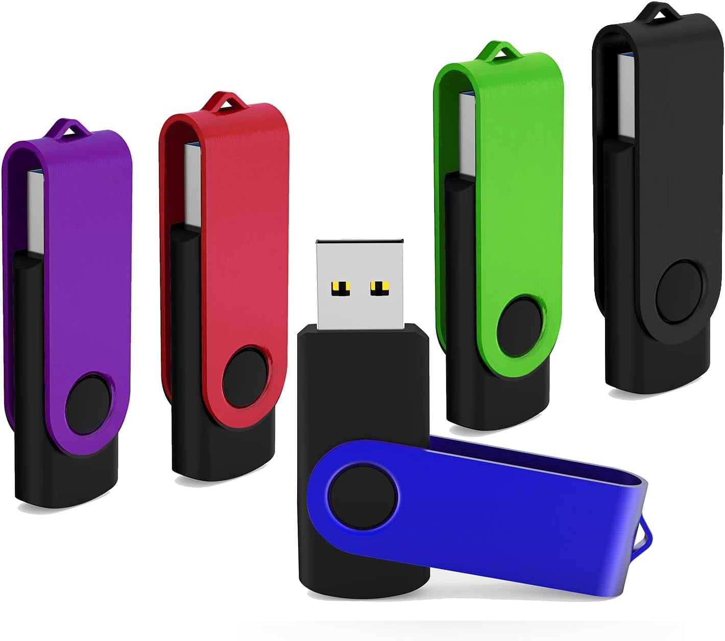 32GB 5 Pack USB Flash Drives 32GB Thumb Drives Memory Stick Jump Drive Pen Drive Colorful