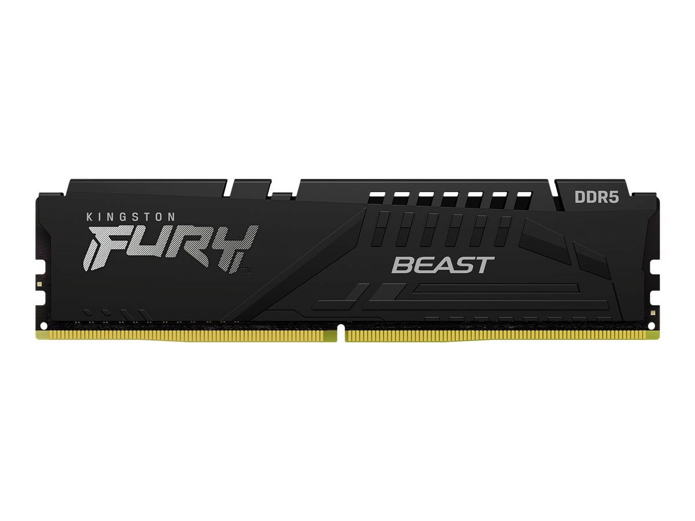 Kingston FURY Beast - DDR5 - module - 32 GB - DIMM 288-pin - 2800 MHz / PC5-44800 - CL36 - 1.25 V - unbuffered - on-die ECC - black