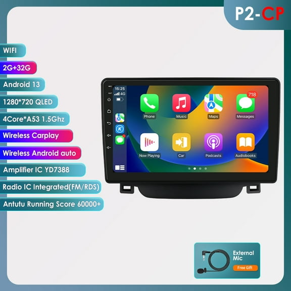 32GB Android 13 Bluetooth Apple Carplay Wifi 9" Touch Screen Car Stereo Radio Head Unit Multimedia GPS Navigation Player For Hyundai i30 Elantra GT 2011 2012 2013 2014 2015 2016 2017