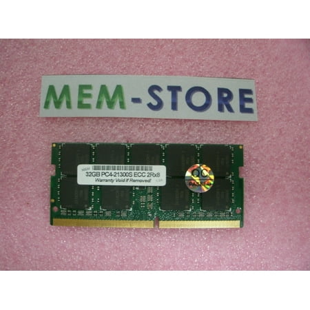 32GB DDR4 2666 ECC SODIMM Memory for NUC9VXQNX 8-core Intel Xeon E-2286M (3rd Party)