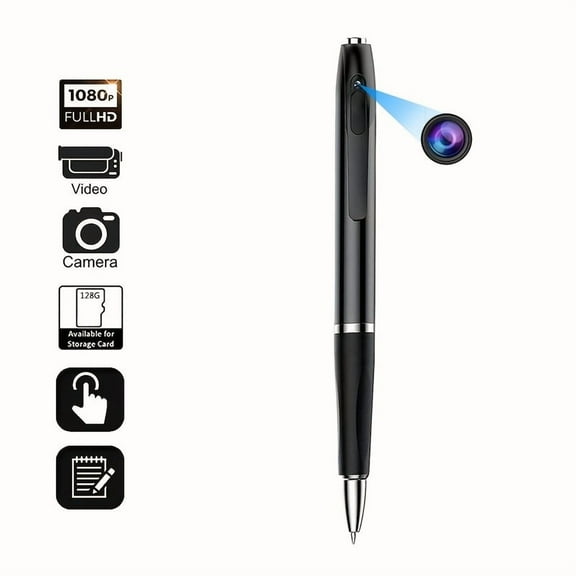 32GB Digital Voice Recorder Pen, Voice Activated Audio Recorder, 1080P Portable USB MP3 Player with Touch Control, Body Camera for Indoor Outdoor Recording, Lecture Conference Business Use