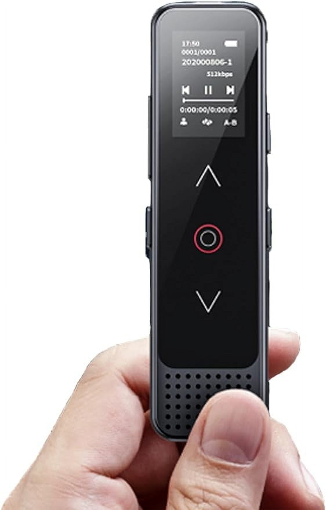 32GB Digital Voice Recorder with Playback, Small Voice Activated Recording Device for Lectures & Meetings, Bluetooth Noise Cancelling Audio Recorder Device, 18hrs Live Monitor with Earphones