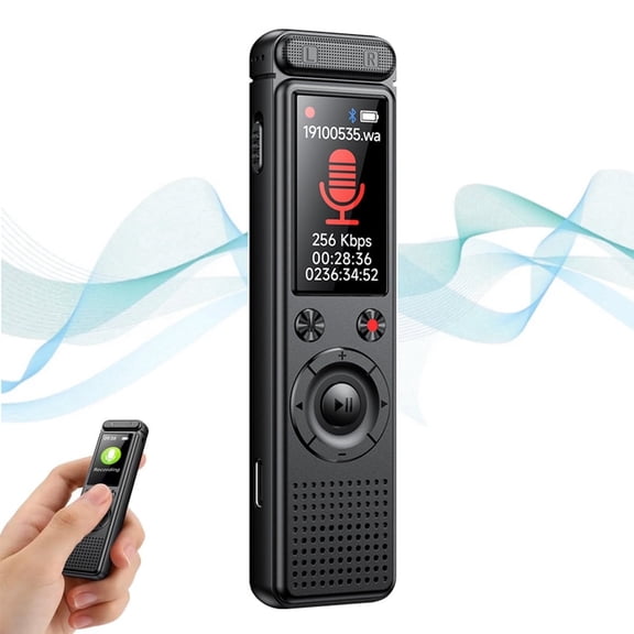 32GB Digital Voice Recorder, Voice Activated Recording Device with MP3 Player, Noise Reduction, Password, Scheduled recording,Auto Save Function for Meeting Concert Lecture Interview