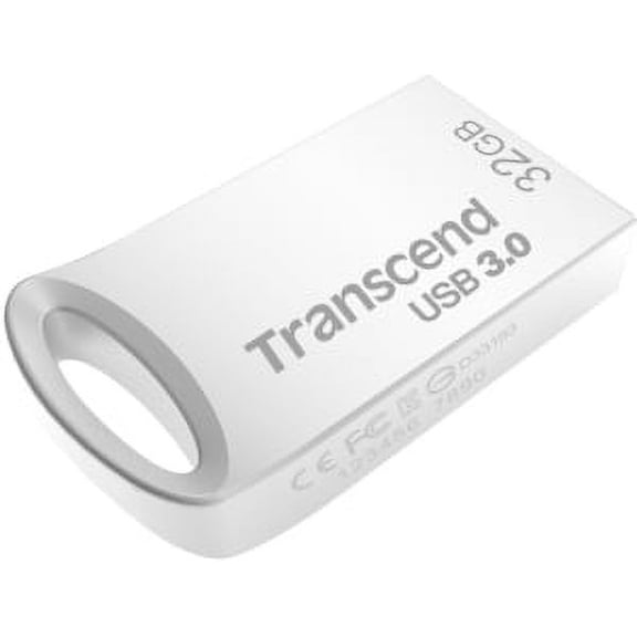 Transcend 32GB JetFlash 710S USB 3.0 Flash Drive - 32 GB - USB 3.0 - 90 MB/s Read Speed - 24 MB/s Write Speed - Silver
